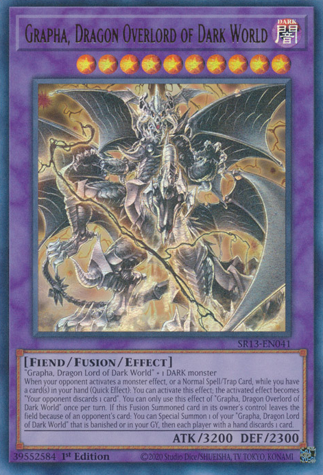 Grapha, Dragon Overlord of Dark World [SR13-EN041] Ultra Rare | Total Play