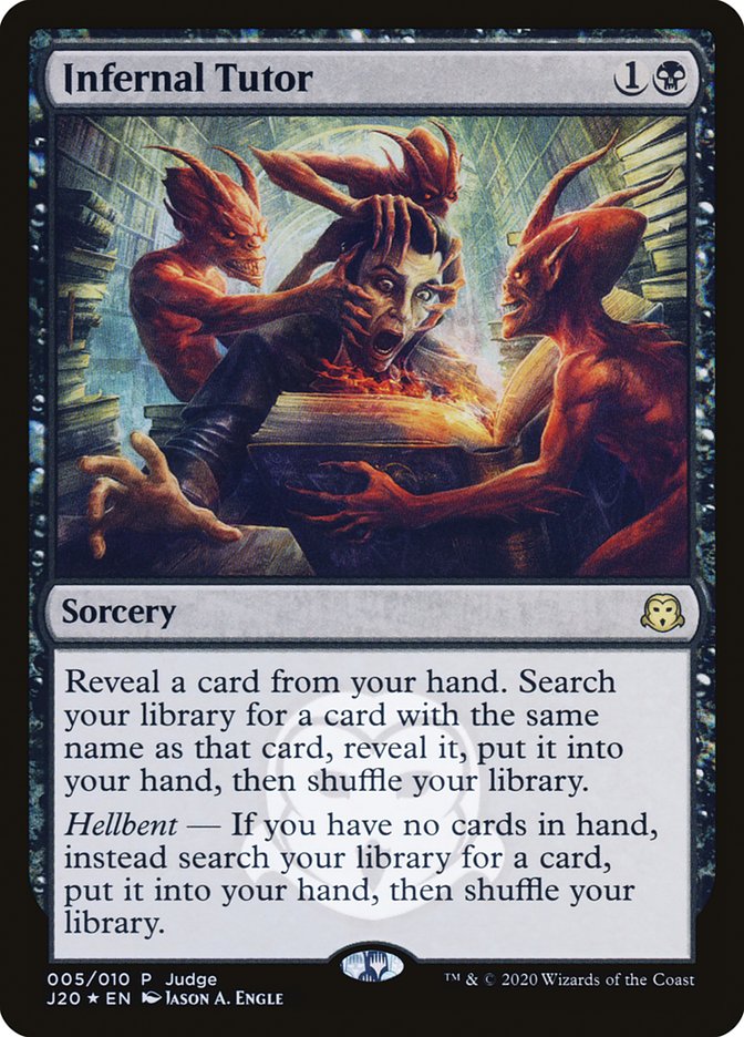 Infernal Tutor [Judge Gift Cards 2020] | Total Play