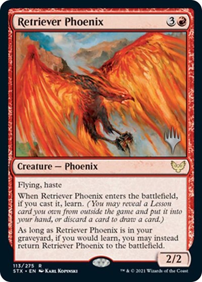 Retriever Phoenix (Promo Pack) [Strixhaven: School of Mages Promos] | Total Play