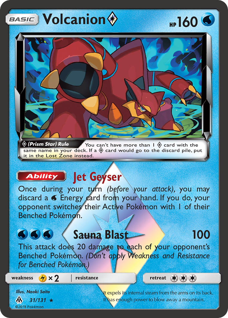 Volcanion (31/131) (Prism Star) [Sun & Moon: Forbidden Light] | Total Play