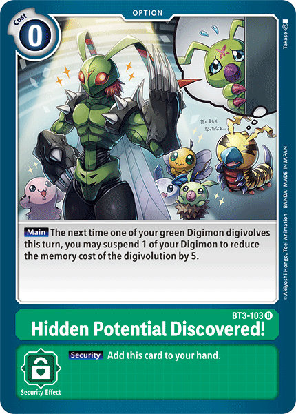 Hidden Potential Discovered! [BT3-103] [Release Special Booster Ver.1.5] | Total Play