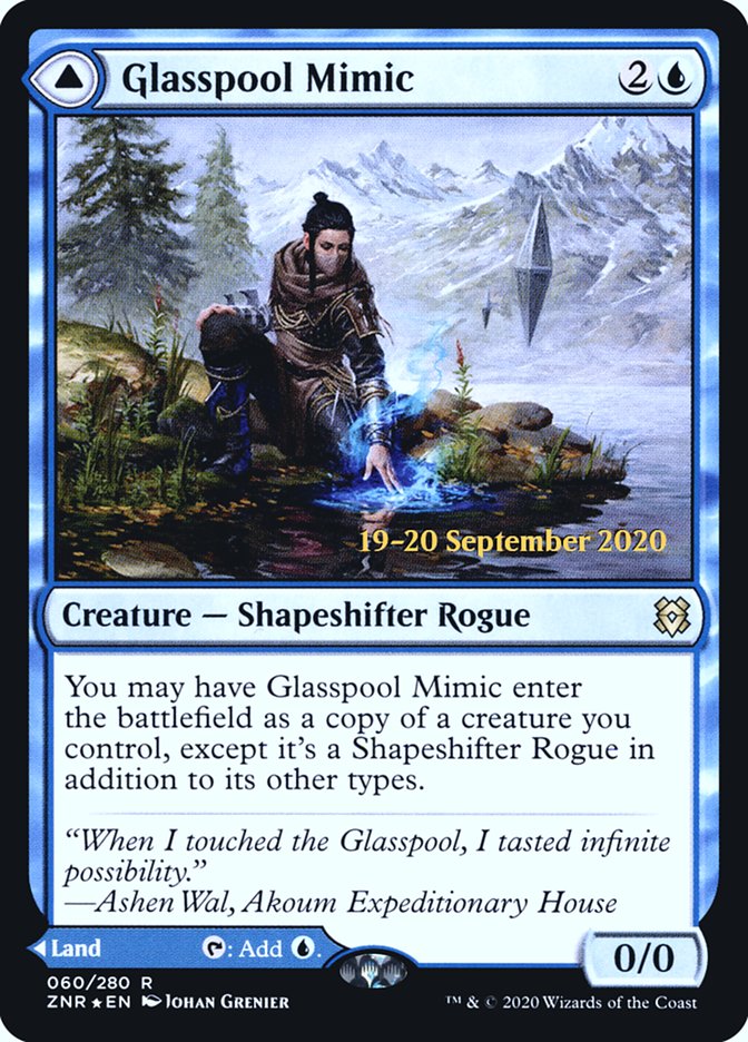 Glasspool Mimic // Glasspool Shore [Zendikar Rising Prerelease Promos] | Total Play