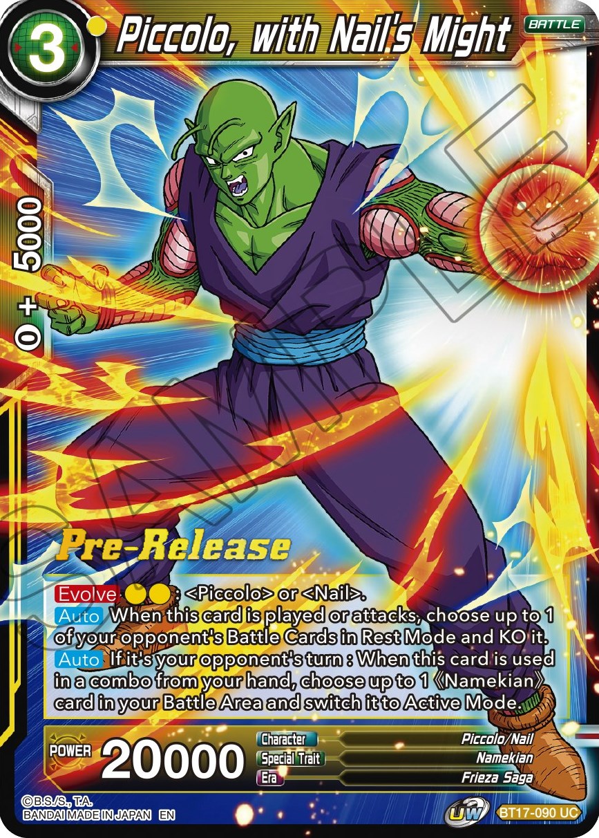 Piccolo, with Nail's Might (BT17-090) [Ultimate Squad Prerelease Promos] | Total Play
