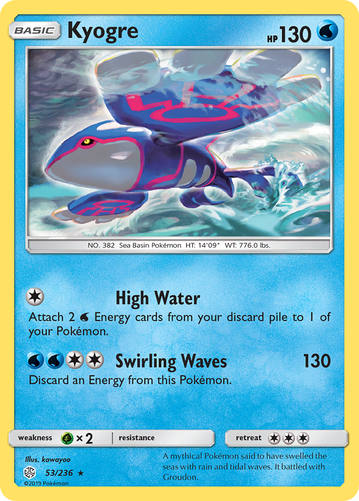 Kyogre (53/236) [Sun & Moon: Cosmic Eclipse] | Total Play