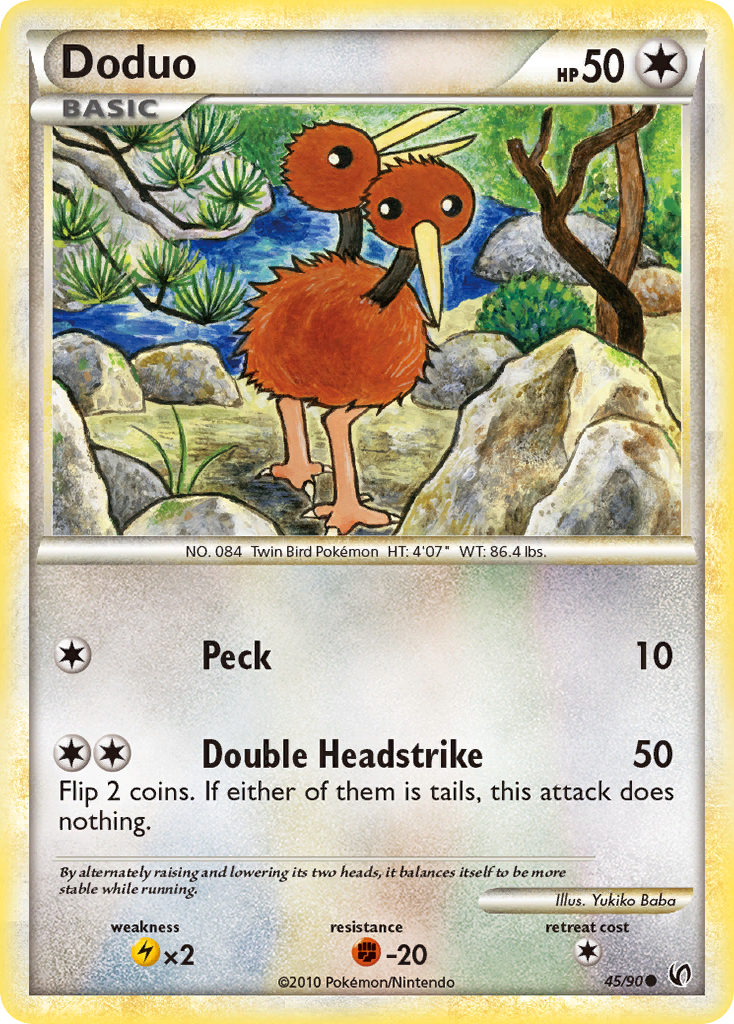 Doduo (45/90) [HeartGold & SoulSilver: Undaunted] | Total Play