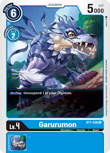 Garurumon [BT1-036] [Release Special Booster Ver.1.0] | Total Play