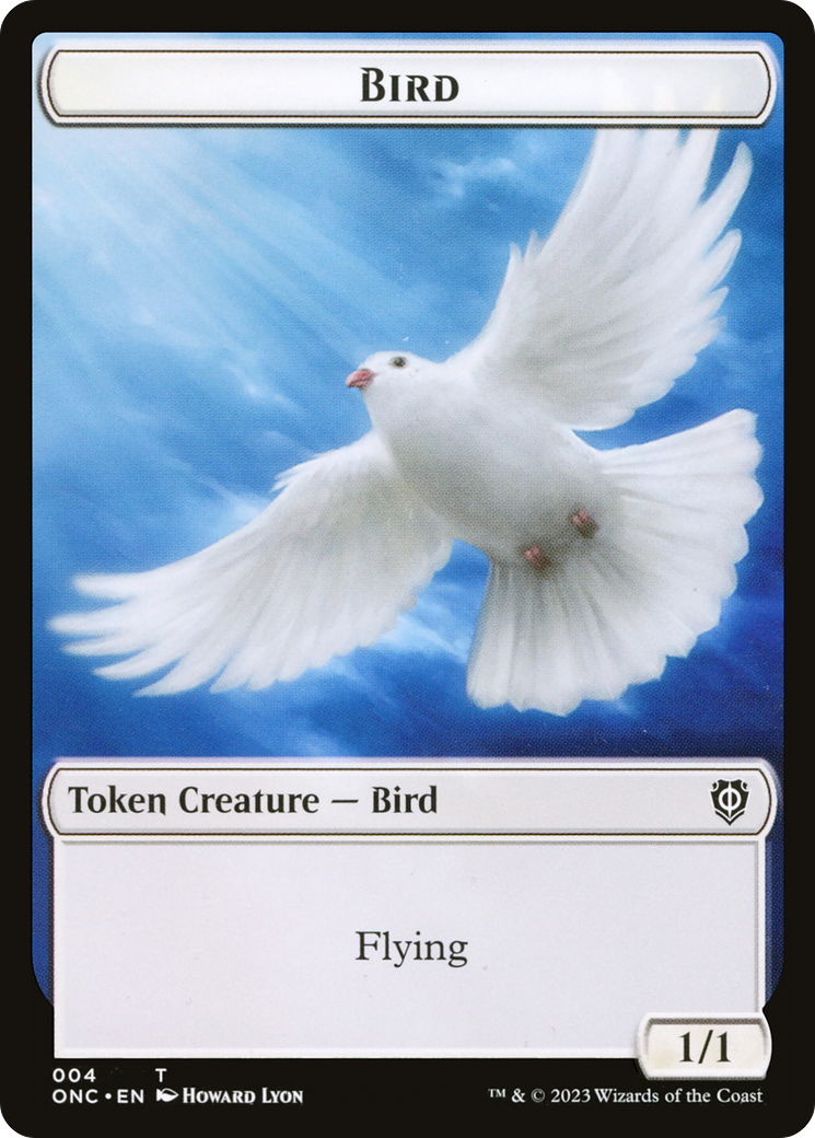 Bird // Cat Double-Sided Token [Phyrexia: All Will Be One Commander Tokens] | Total Play