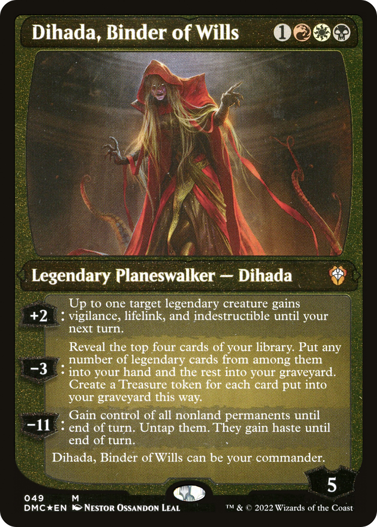 Dihada, Binder of Wills (Showcase Display Commander) [Dominaria United Commander] | Total Play