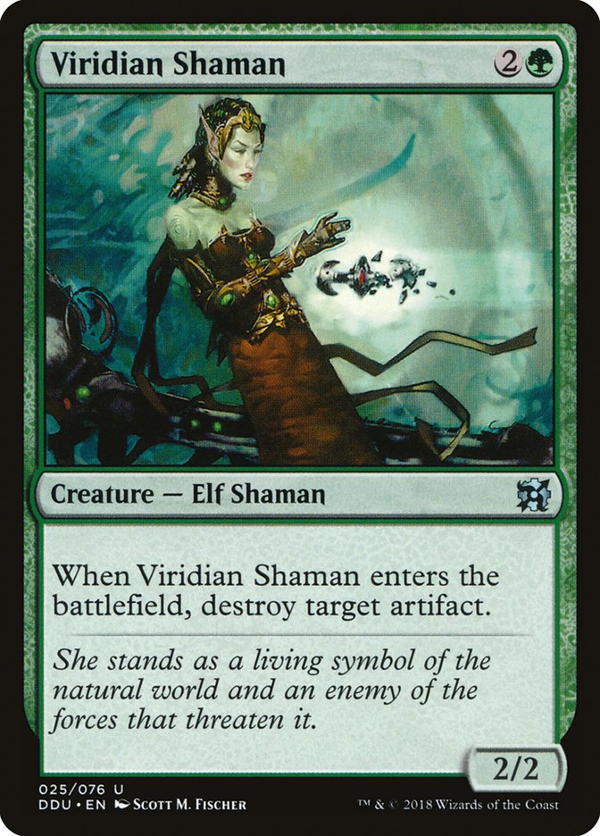 Viridian Shaman [Duel Decks: Elves vs. Inventors] | Total Play