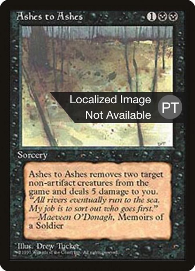 Ashes to Ashes [Fourth Edition (Foreign Black Border)] | Total Play