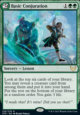 Basic Conjuration (Promo Pack) [Strixhaven: School of Mages Promos] | Total Play