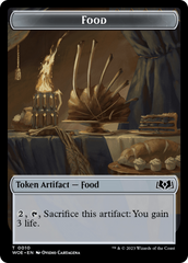 Faerie // Food (0010) Double-Sided Token [Wilds of Eldraine Tokens] | Total Play