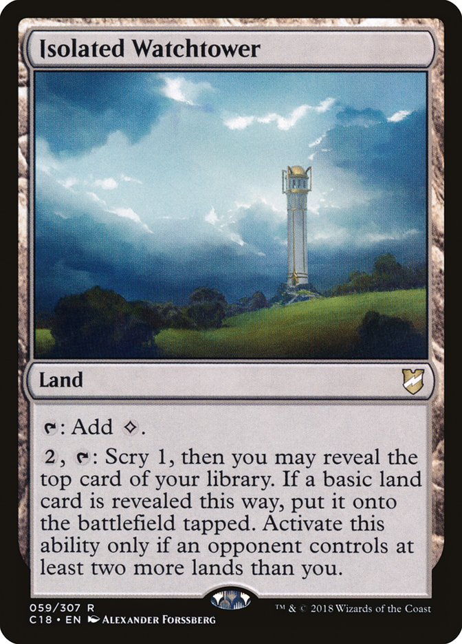 Isolated Watchtower [Commander 2018] | Total Play
