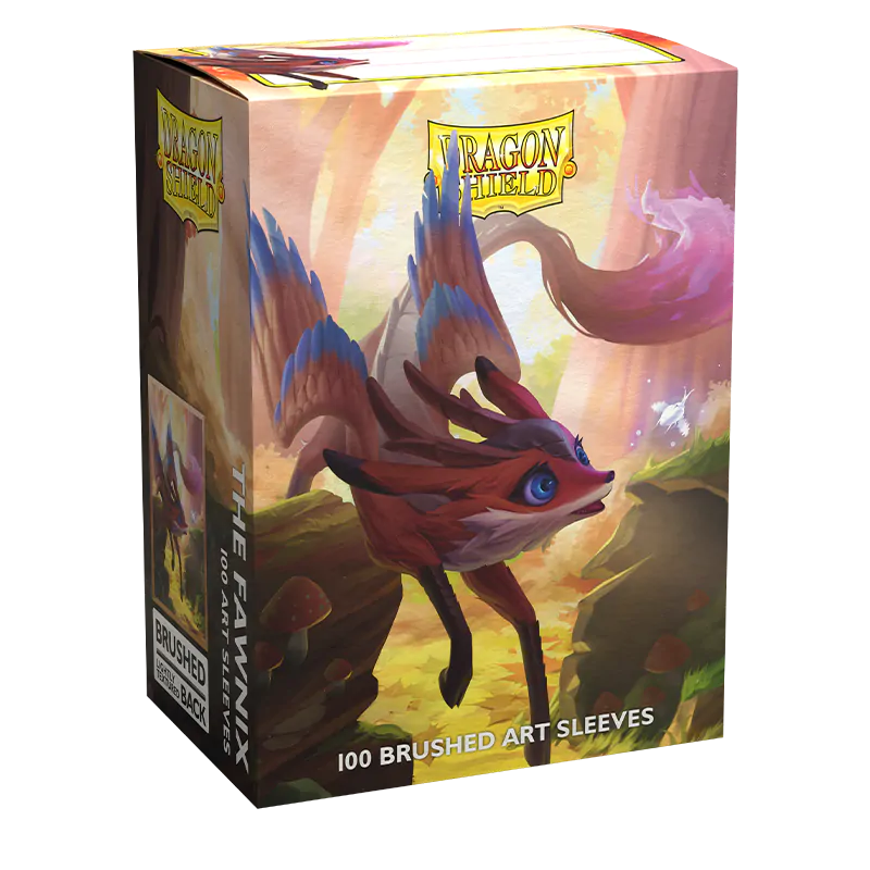 Dragon Shield: Standard 100ct Brushed Art Sleeves - The Fawnix | Total Play