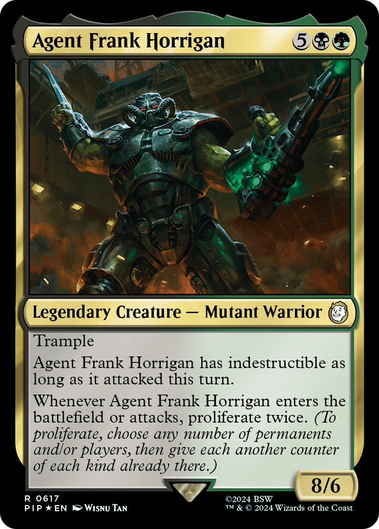 Agent Frank Horrigan (Surge Foil) [Fallout] | Total Play
