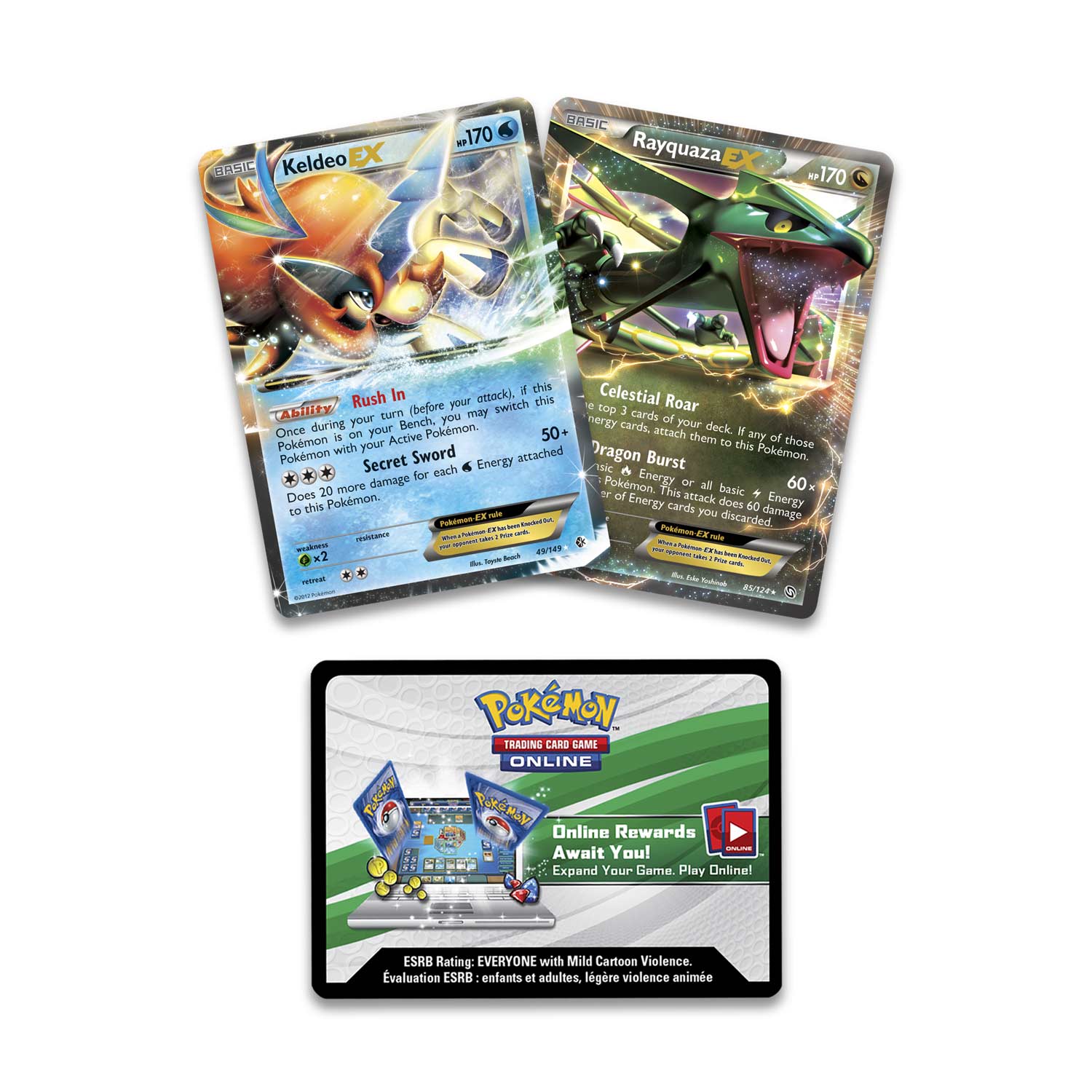 XY: Steam Siege - Battle Arena Decks (Rayquaza vs. Keldeo) | Total Play