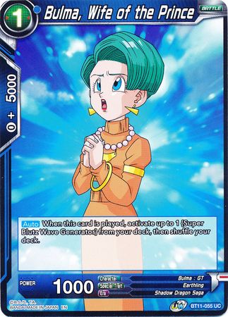 Bulma, Wife of the Prince (BT11-055) [Vermilion Bloodline] | Total Play