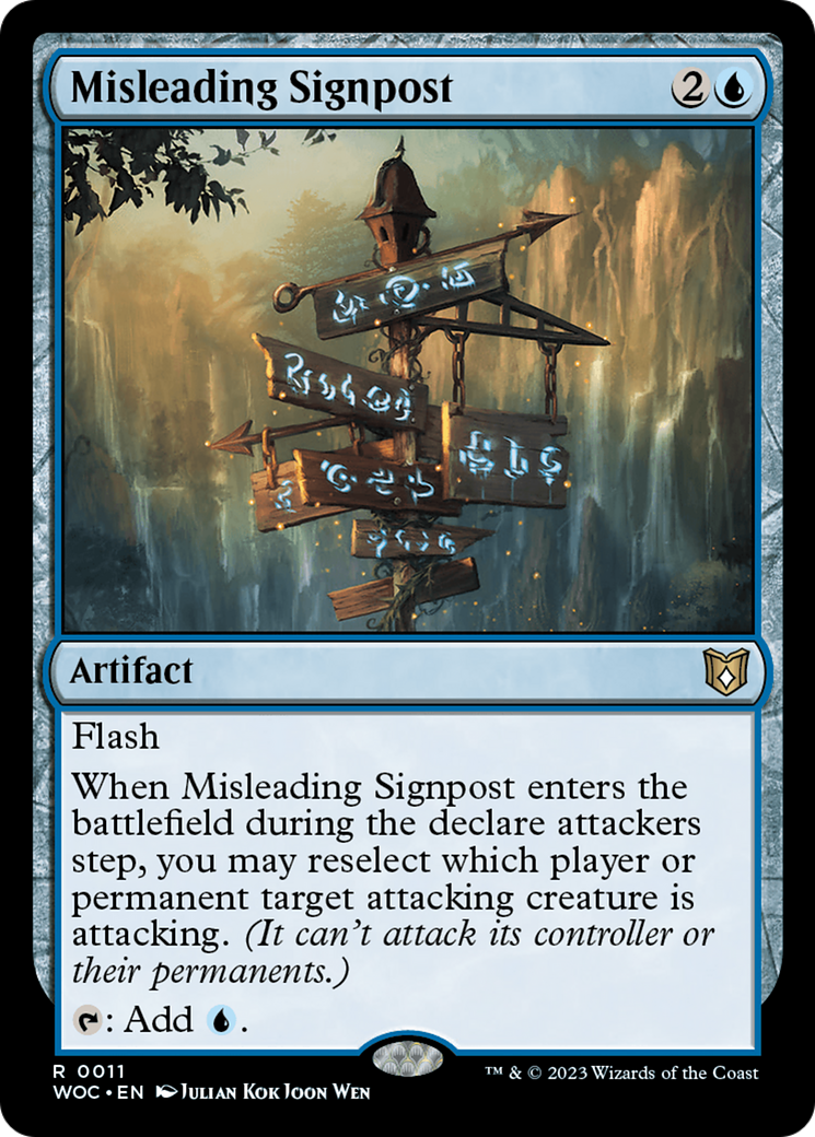 Misleading Signpost [Wilds of Eldraine Commander] | Total Play