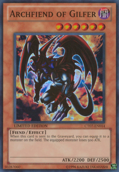 Archfiend of Gilfer [CT07-EN014] Super Rare | Total Play