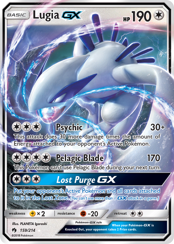 Lugia GX (159/214) [Sun & Moon: Lost Thunder] | Total Play