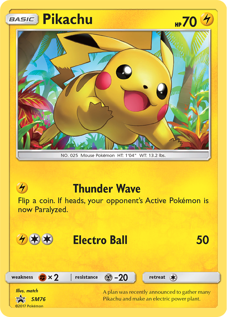 Pikachu (SM76) [Sun & Moon: Black Star Promos] | Total Play