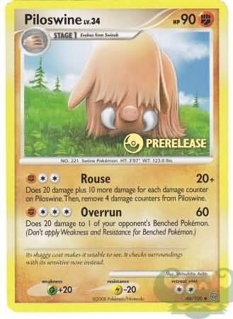 Piloswine (46/100) (Prerelease Promo) [Nintendo: Black Star Promos] | Total Play