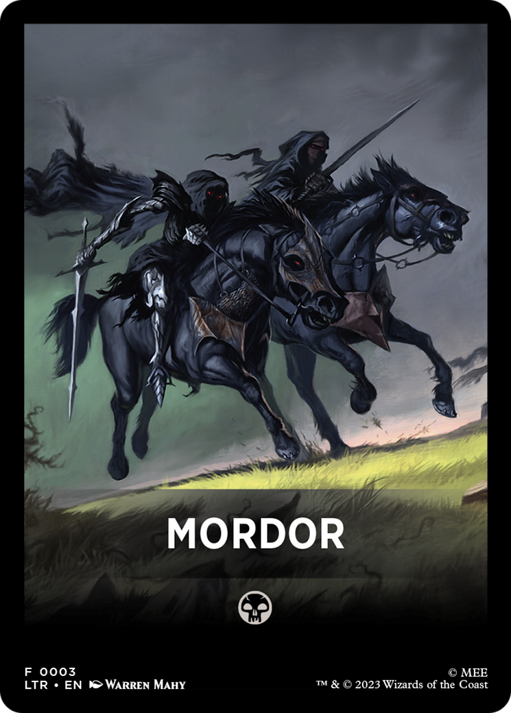 Mordor Theme Card [The Lord of the Rings: Tales of Middle-Earth Tokens] | Total Play