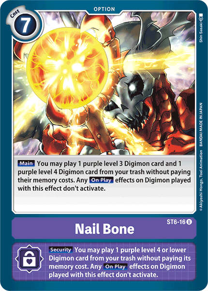 Nail Bone [ST6-16] [Starter Deck: Venomous Violet] | Total Play