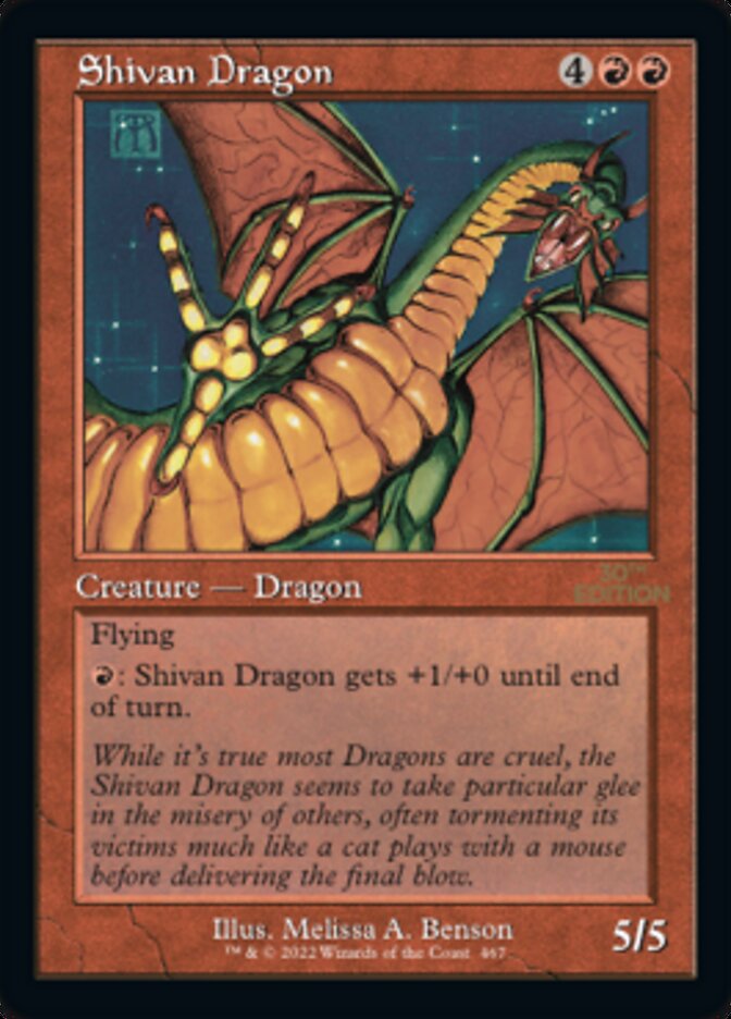 Shivan Dragon (Retro) [30th Anniversary Edition] | Total Play