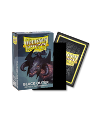 Dragon Shield: 100ct Outer Sleeves - Matte Black (Standard) | Total Play
