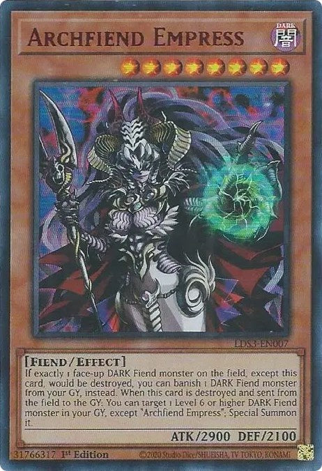 Archfiend Empress (Red) [LDS3-EN007] Ultra Rare | Total Play