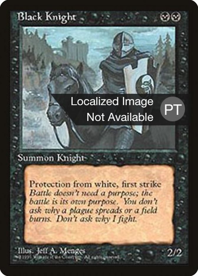Black Knight [Fourth Edition (Foreign Black Border)] | Total Play