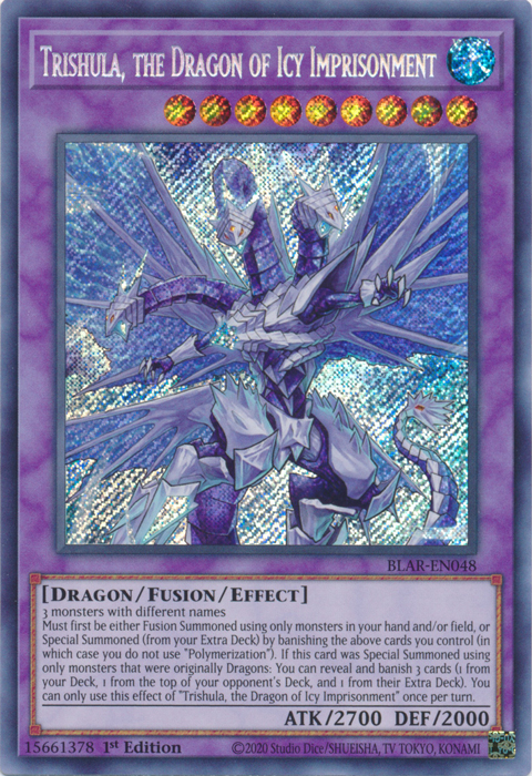 Trishula, the Dragon of Icy Imprisonment [BLAR-EN048] Secret Rare | Total Play