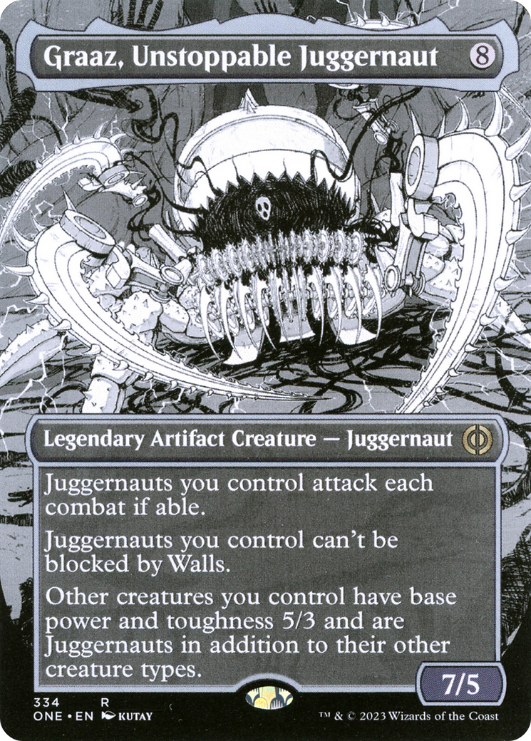 Graaz, Unstoppable Juggernaut (Borderless Manga) [Phyrexia: All Will Be One] | Total Play