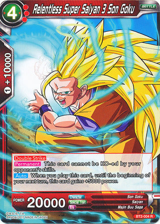 Relentless Super Saiyan 3 Son Goku (Demo Deck) (BT2-004) [Union Force] | Total Play