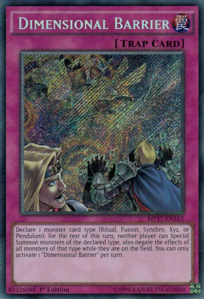 Dimensional Barrier [MP17-EN163] Secret Rare | Total Play