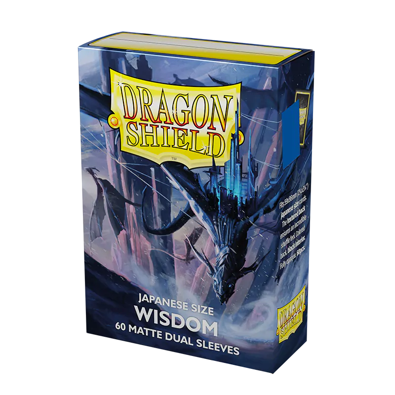 Dragon Shield: Japanese Size 60ct Sleeves - Wisdom (Dual Matte) | Total Play