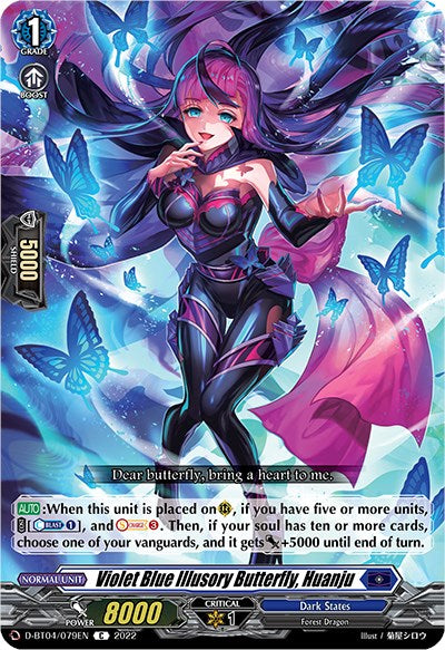 Violet Blue Illusory Butterfly, Huanju (D-BT04/079EN) [Awakening of Chakrabarthi] | Total Play