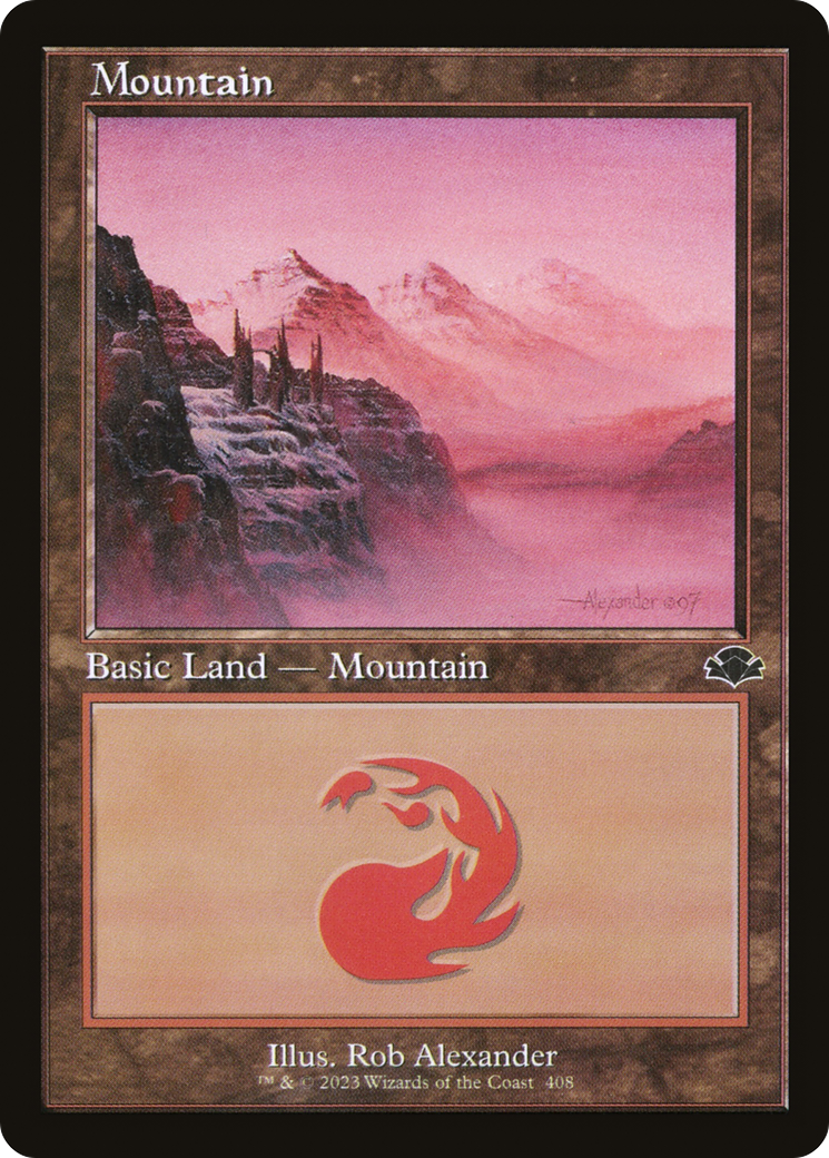 Mountain (408) (Retro) [Dominaria Remastered] | Total Play