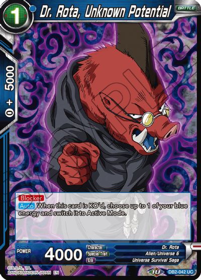 Dr. Rota, Unknown Potential (Reprint) (DB2-042) [Battle Evolution Booster] | Total Play