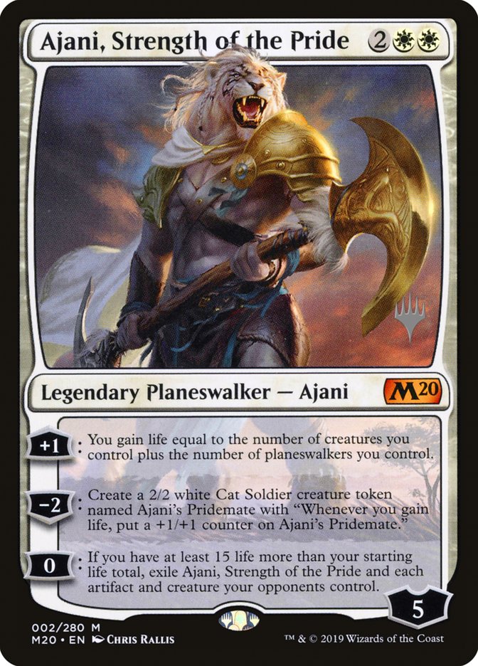 Ajani, Strength of the Pride (Promo Pack) [Core Set 2020 Promos] | Total Play