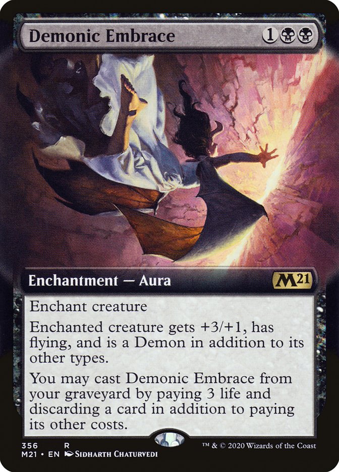 Demonic Embrace (Extended Art) [Core Set 2021] | Total Play