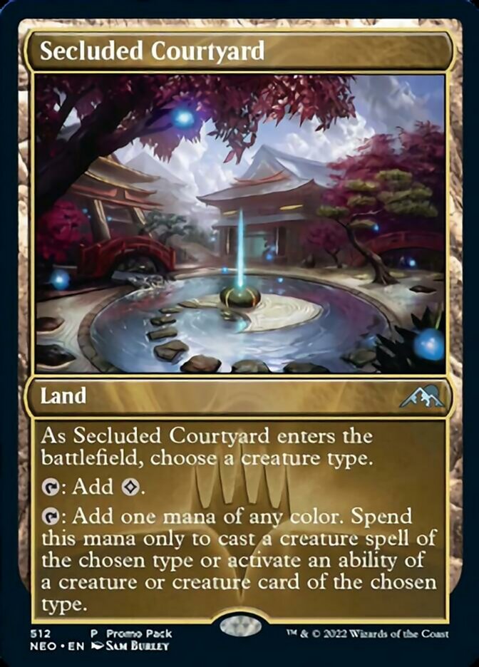 Secluded Courtyard (Promo Pack) [Kamigawa: Neon Dynasty Promos] | Total Play