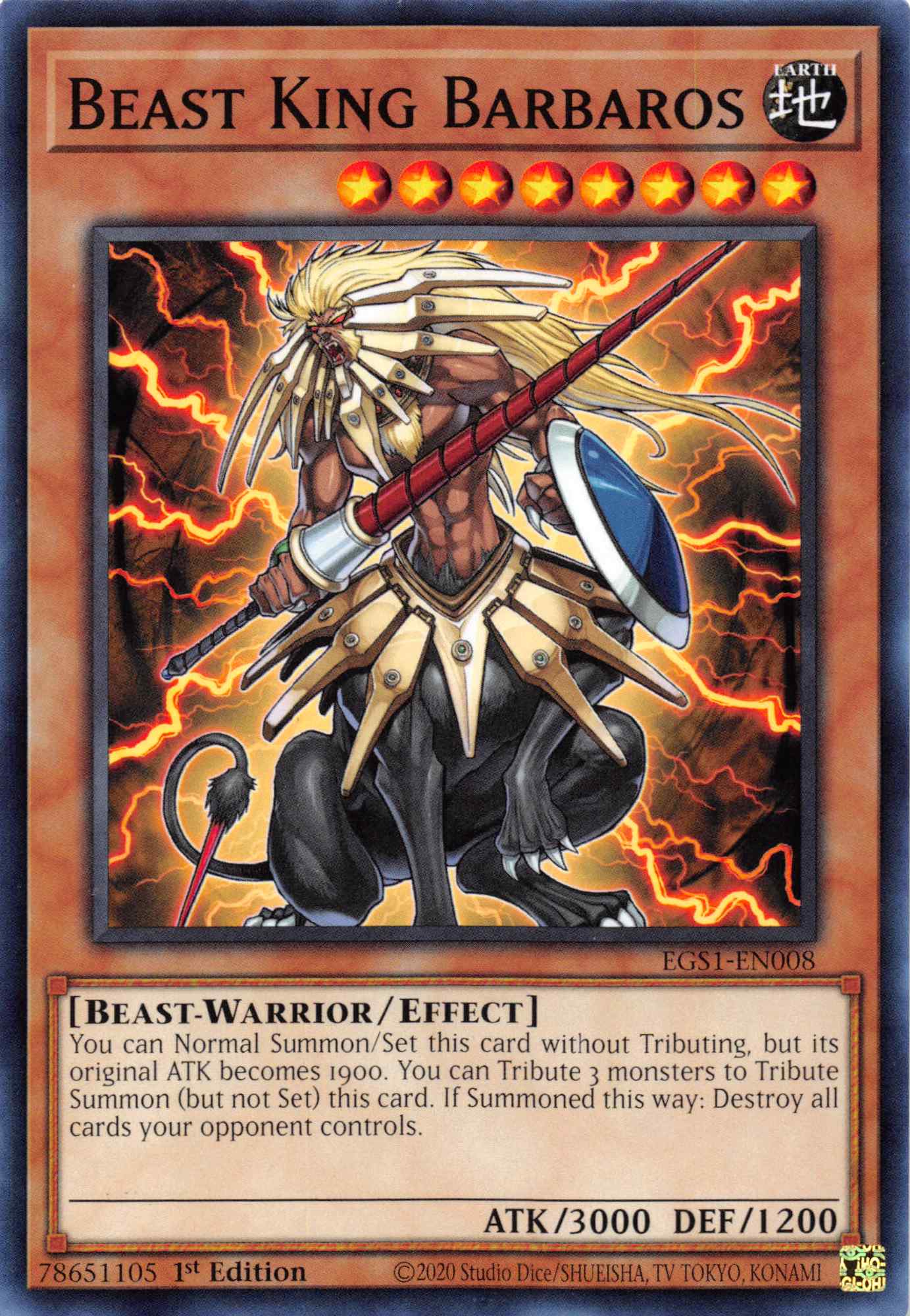 Beast King Barbaros [EGS1-EN008] Common | Total Play