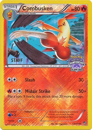 Combusken (13/111) (Championship Promo Staff) [XY: Furious Fists] | Total Play