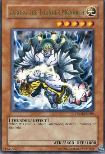 Zaborg the Thunder Monarch (Green) [DL09-EN009] Rare | Total Play