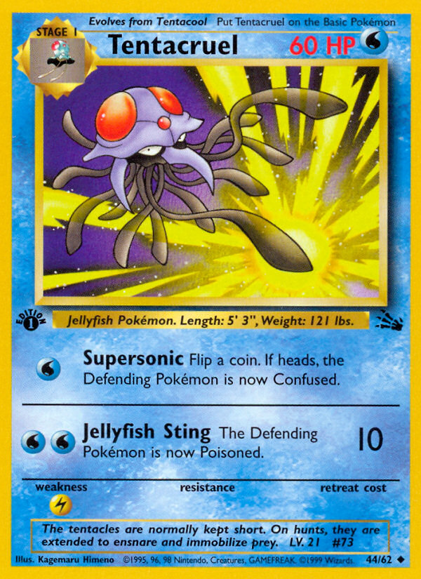 Tentacruel (44/62) [Fossil 1st Edition] | Total Play