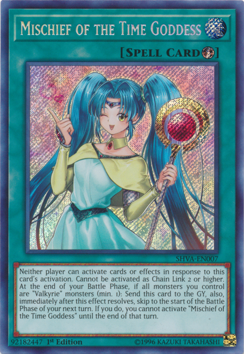 Mischief of the Time Goddess [SHVA-EN007] Secret Rare | Total Play