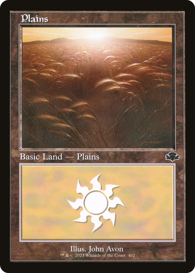 Plains (402) (Retro) [Dominaria Remastered] | Total Play