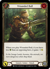 Wounded Bull (Yellow) [U-WTR201] (Welcome to Rathe Unlimited)  Unlimited Rainbow Foil | Total Play